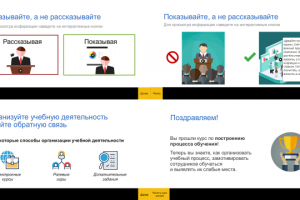 Презентация по построению процесса обучения для Eduson