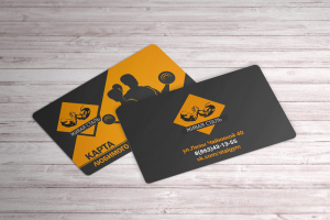 Дизайн пластиковой карты фитнес клуба "Живая Сталь"