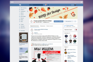 Дизайн шапки группы вк BOLD Art Design