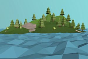 Low Poly Остров