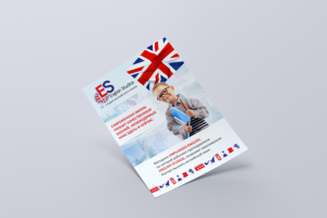 Листовка для школы английского языка