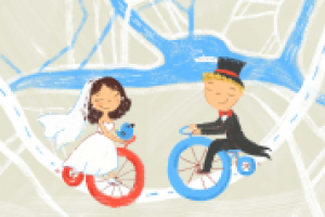 Иллюстрация для пригласительных на свадьбу