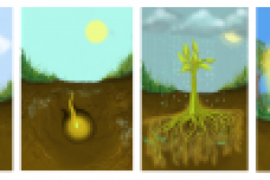 Фрагмент истории о яблоньке.