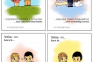 Стилизированные под оригинал листовки для http://funny-pops.ru/