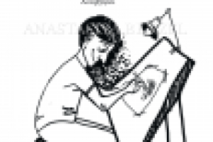 Тест-иллюстация к цитате в стилистике Бидструпа