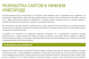 Разработка сайтов в Нижнем Новгороде