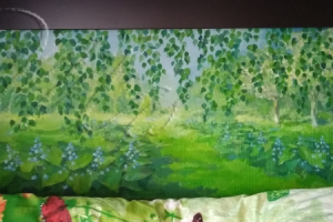 роспись спальной зоны в детской