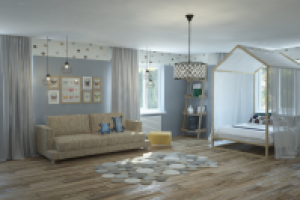 3D визуализация детской комнаты
