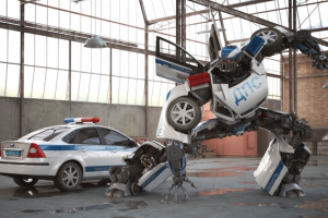 Робот - трансформер ГИБДД. 6000 деталей