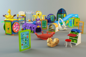 Детская площадка. Малые архитектурные формы. 3D