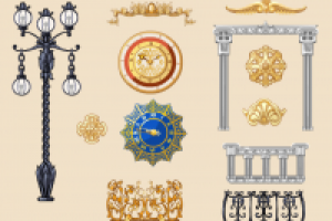 Декоративные элементы, Цветочная Усадьба