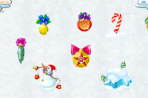 Новогодние предметы для игры Дворик питомца