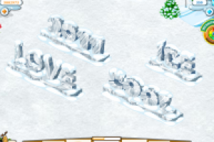 Новогодние предметы для игры Дворик питомца