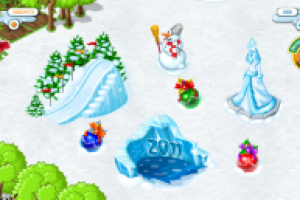 Новогодние предметы для игры Дворик питомца