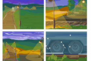 создание поздравительного ролика во флеш ко дню железнодорожника