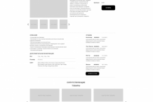 Страница товара интернет-магазина