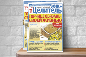 Дизайн обложки для газеты "Целитель" - "Горчица"