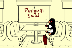 Пингвин и кофе