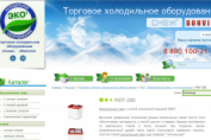 Работа с каталогом сайта компании ЭКО1