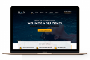 Корпоративный сайт - Строительство wellness и спа зон