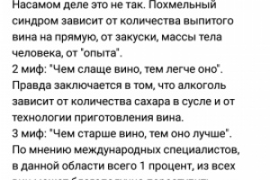 Мифы о вине
