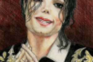 Майкл Джексон - цв. карандаши формат А3