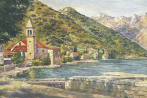 пейзаж 3. акварель