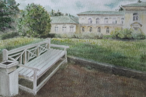 пейзаж. акварель