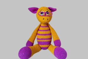 ослик Гоша. вязание крючком