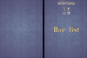 Редизайн барной карты "Монтаны", обложка