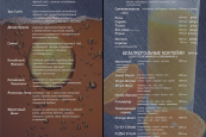 Меню бара Монтана, с. 5-6