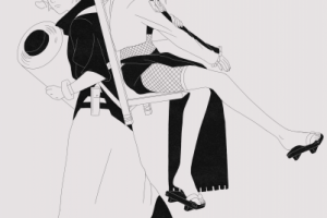 Два персонажа без покраса в стиле аниме(наруто)