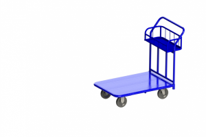 Тележка платформенная с корзиной