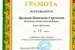 Учитель года 2017