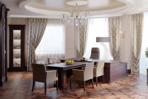 Дизайн интерьера кабинета директора компании "НИК" Авиа