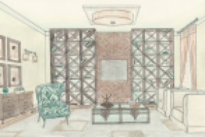 Квартира 117кв.м. Гостиная