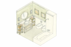 Квартира 117кв.м. Основной сан.узел