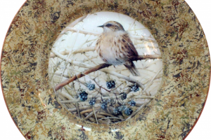 Декоративная тарелка. Обратный декупаж