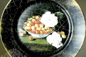 Декоративная тарелка. Декупаж, кракелюр