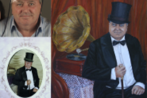 мужчина в цилиндре