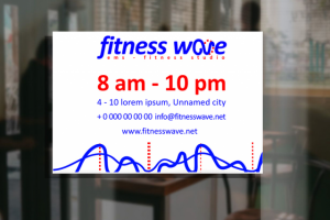 Лого и фир.стиль EMS-фитнес студии "Fitness Wave"