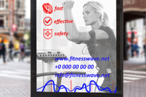 Рекламный баннер для EMS-фитнес студии