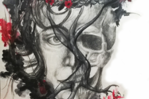 Рисунок "Равенство", карандаш и акварель