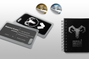 Элементы айдентики для проекта "Игры Овна"