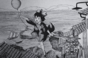 иллюстрация "ведьмина служба доставки"