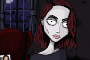 Рисунок по фото в стиле "Tim Burton"