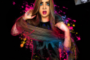 Рисунок по фотографии "Рапунцель"