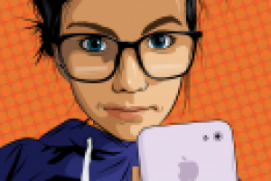 Рисунок по фотографии "Селфи"