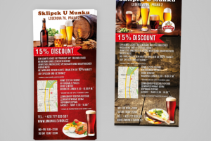 Флаер для чешского пивного ресторана