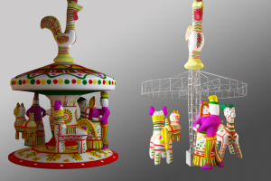 Уличная инсталляция "Филимоновская карусель"